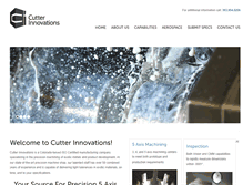 Tablet Screenshot of cutterinnovations.com